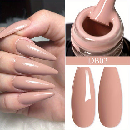 Solid Color Gel Nail Polish,0.2oz /LED Soak Off Gel Varnish, for Home Salon Nail Art DIY, Multi Color Available