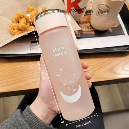 1pc Durable Frosted Plastic Water Bottle - Perfect for Outdoor Sports, Yoga, Camping & Hiking, Hiking Accessories