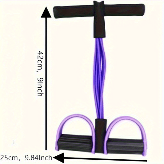 Six-Tube Upgraded High Tension - Ergonomic Design, Durable Purple Resistance Band for Home Gym, Cardio Exercise and Strength Training Fitness Accessories Stylish Sports Equipment Comfort Grip Winter Indoor Pull Rope, Cardio Workout Accessory, Resistance