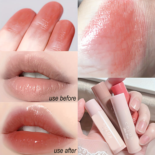 Three-color Moisturizing Lipstick, Long-lasting Moisturizing and Anti-chapped, Soft Lip Balm, Valentine's Day Gift