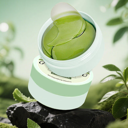 60pcs Aloe Vera + Collagen Eye Serum Cream Under Eye Patches - & Firming Eye Mask for Dark Circles, Puffiness, and Fine Lines - Fragrance-Free, All Light Beige Types, Gel Packaging, Skincare, Sleek Packaging, Natural Ingredient Design