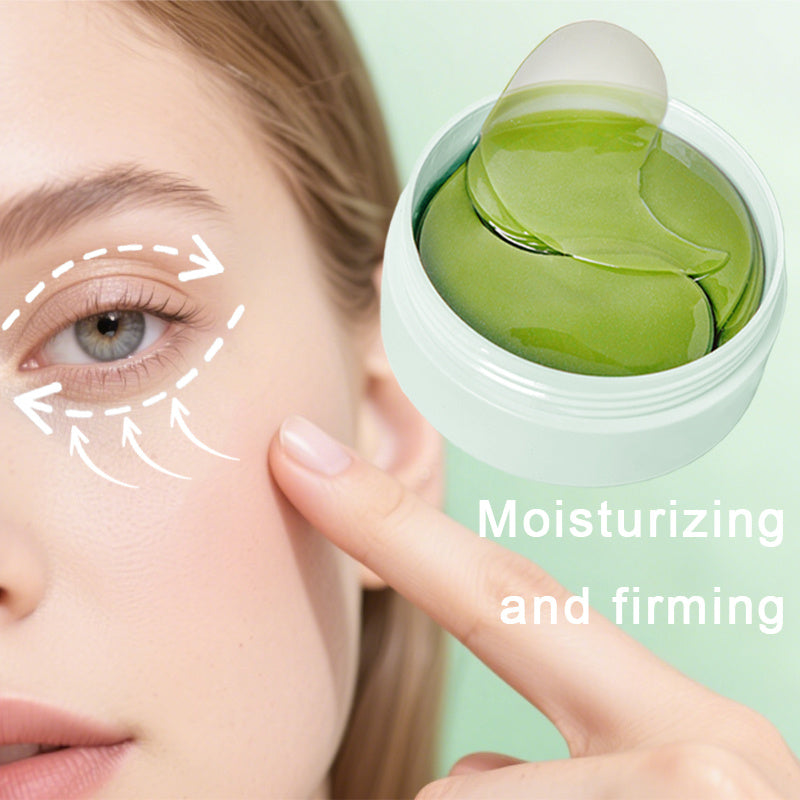 60pcs Aloe Vera + Collagen Eye Serum Cream Under Eye Patches - & Firming Eye Mask for Dark Circles, Puffiness, and Fine Lines - Fragrance-Free, All Light Beige Types, Gel Packaging, Skincare, Sleek Packaging, Natural Ingredient Design