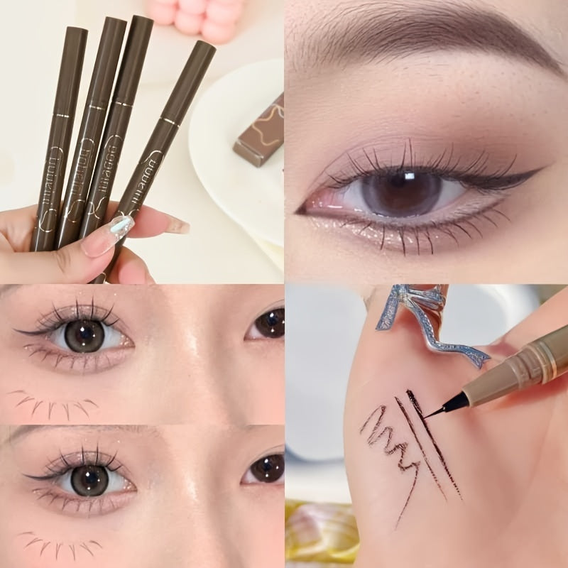 Ultra Slender Liquid Eyeliner, Korean Makeup For Women, Fast Drying, Smooth Waterproof Eyeliner Pen, Long Lasting Lower Eyelash Pen Cosmetics
